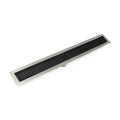 INFINITY DRAIN FFAS 6560 BK FFAS 65 60" FF Series Complete Kit with 2 1/2" Wedge Wire Grate in Matte Black