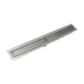 INFINITY DRAIN FFAS 6542 PS FFAS 65 42" FF Series Complete Kit with 2 1/2" Wedge Wire Grate in Polished Stainless