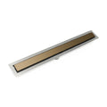 INFINITY DRAIN FFSG 6536 SC FFSG 65 36" FF Series Complete Kit with 2 1/2" Solid Grate in Satin Champagne