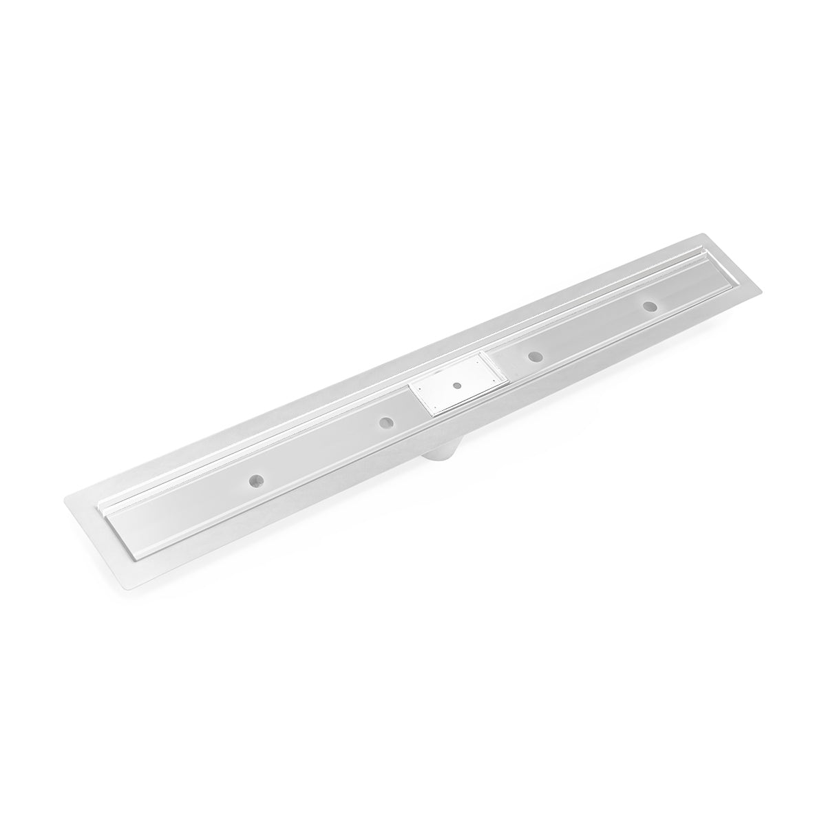 INFINITY DRAIN FFST 48 MW FFST 48" Slot Drain Complete Kit for FF Series in Matte White