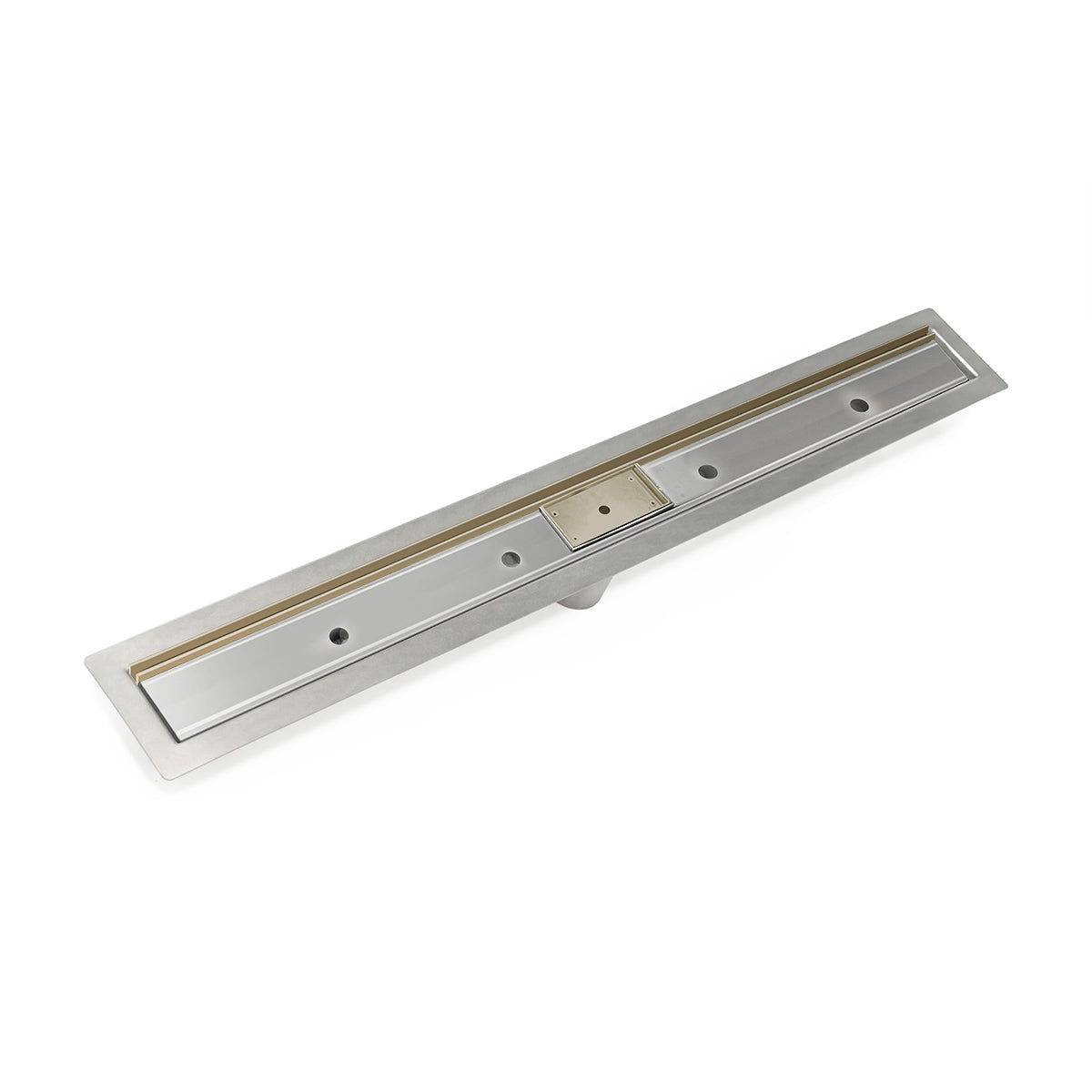 INFINITY DRAIN FFST 48 SC FFST 48" Slot Drain Complete Kit for FF Series in Satin Champagne