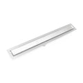 INFINITY DRAIN FFTIF 6524 MW FFTIF 65 24" FF Series Complete Kit with Tile Insert Frame in Matte White