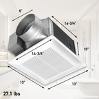 PANASONIC FV-40VQ4 WhisperCeiling® AC, Spot Ventilation Fan, 390 CFM