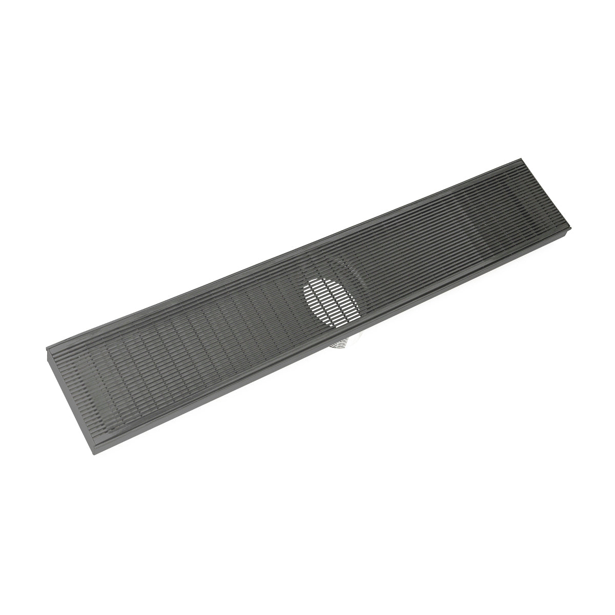INFINITY DRAIN FXAS 10048-I GM FXAS 100 48" FX Series High Flow Complete Kit with Wedge Wire Grate in Gunmetal with Cast Iron Drain Body