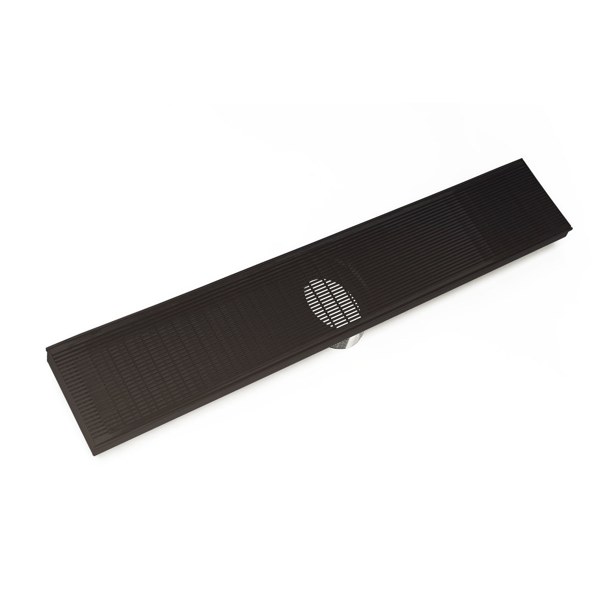 INFINITY DRAIN FXAS 10060-P ORB FXAS 100 60" FX Series High Flow Complete Kit with Wedge Wire Grate in Oil Rubbed Bronze with PVC Drain Body