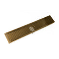INFINITY DRAIN FXAS 10036-I PB FXAS 100 36" FX Series High Flow Complete Kit with Wedge Wire Grate in Polished Brass with Cast Iron Drain Body
