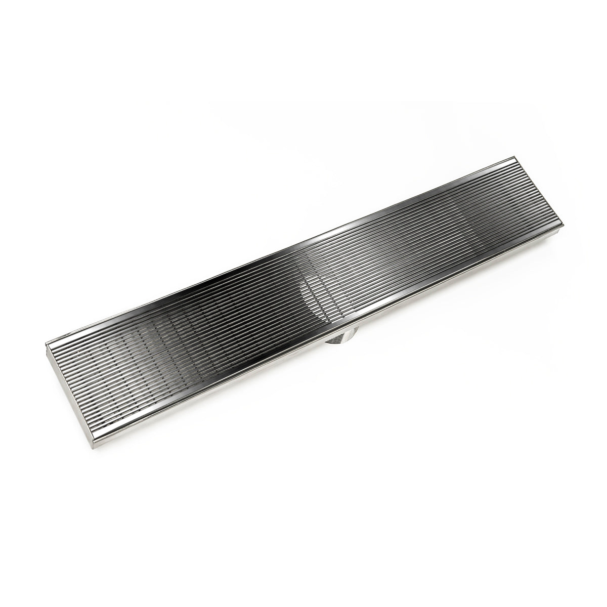 INFINITY DRAIN FXAS 10048-A PS FXAS 100 48" FX Series High Flow Complete Kit with Wedge Wire Grate in Polished Stainless with ABS Drain Body