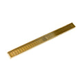 INFINITY DRAIN FXAS 6524 PG FXAS 65 24" FX Series Complete Kit with Wedge Wire Grate in Polished Gold