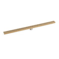 INFINITY DRAIN FXGR 6524 PG FXGR 65 24" FX Series Complete Kit with Adhesion Style Grate in Polished Gold