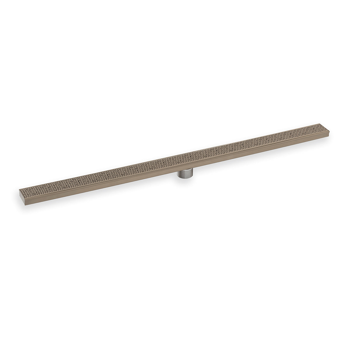 INFINITY DRAIN FXGR 6532 SC FXGR 65 32" FX Series Complete Kit with Adhesion Style Grate in Satin Champagne