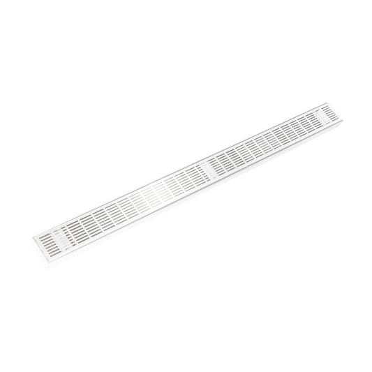 INFINITY DRAIN FXIG 6532 MW FXIG 65 32" FX Series Complete Kit with Perforated Slotted Grate in Matte White