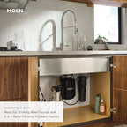 MOEN F9800 Single-Stage Under Sink Advanced Water Filtration System - Black