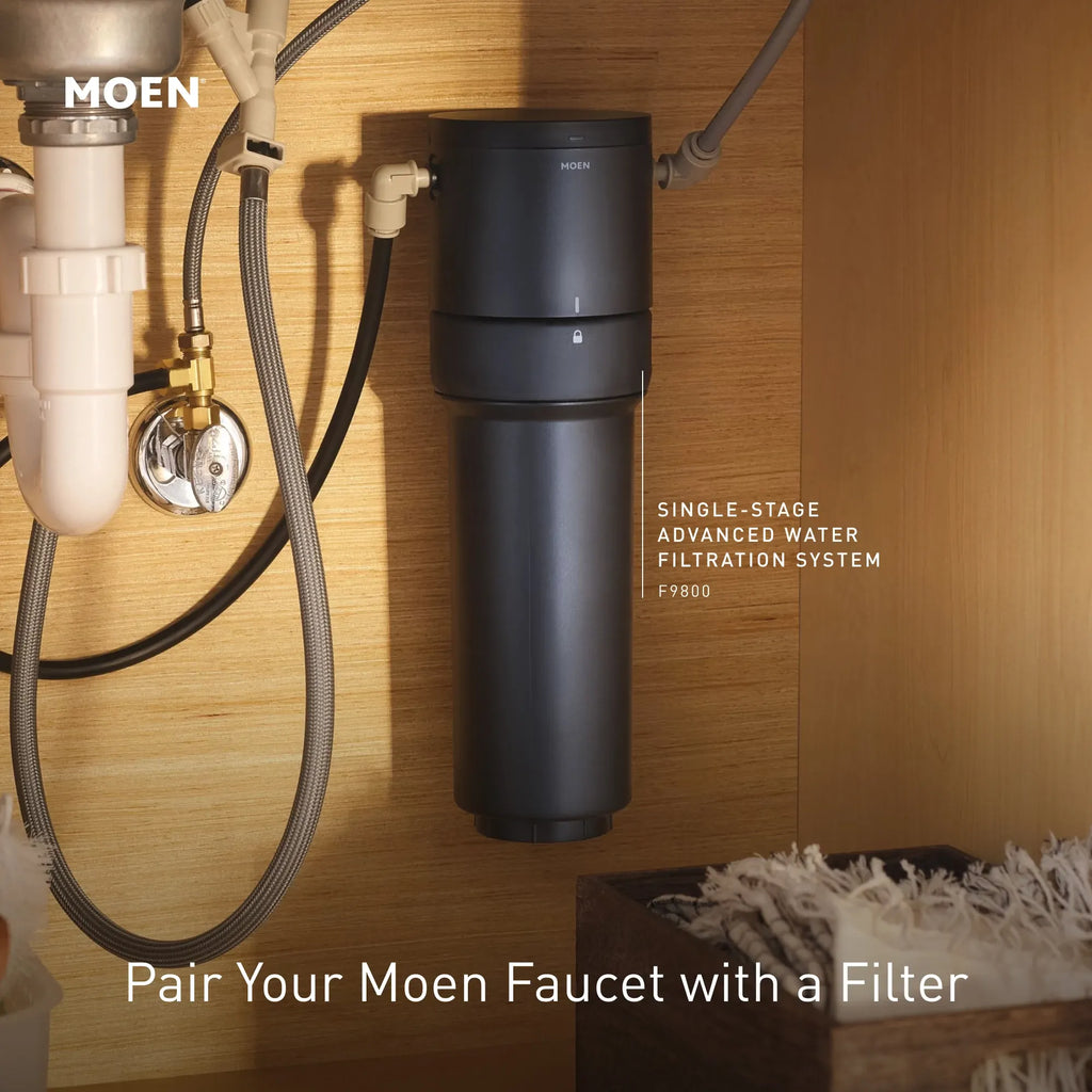 MOEN S5530BG Sip Modern One-Handle High Arc Beverage Faucet - Brushed Gold