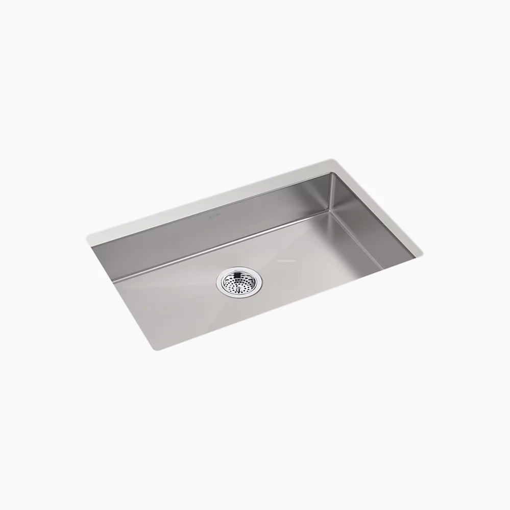 KOHLER K-33156-NA Strive 29 in. Undermount Single-Bowl Kitchen Sink, Stainless Steel