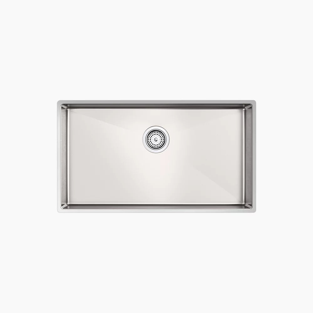 KOHLER K-33158-NA Strive 32 in. Undermount Single-Bowl Kitchen Sink, Stainless Steel