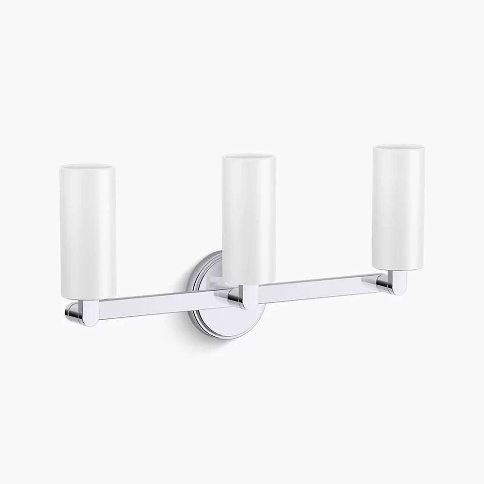 KOHLER K-35874-SC03-CPL Crue Three-Light Sconce In Polished Chrome