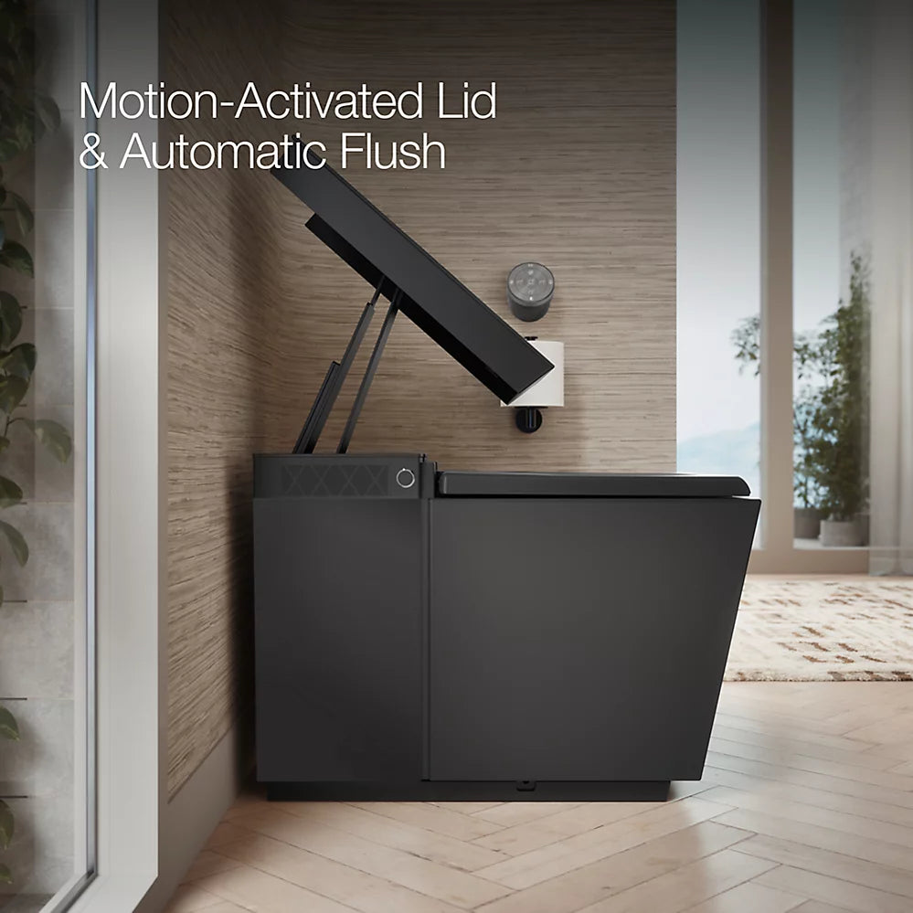 KOHLER K-30754-PA-HB1 Numi 2.0 One-Piece Elongated Smart Toilet, Dual-Flush - Honed Black