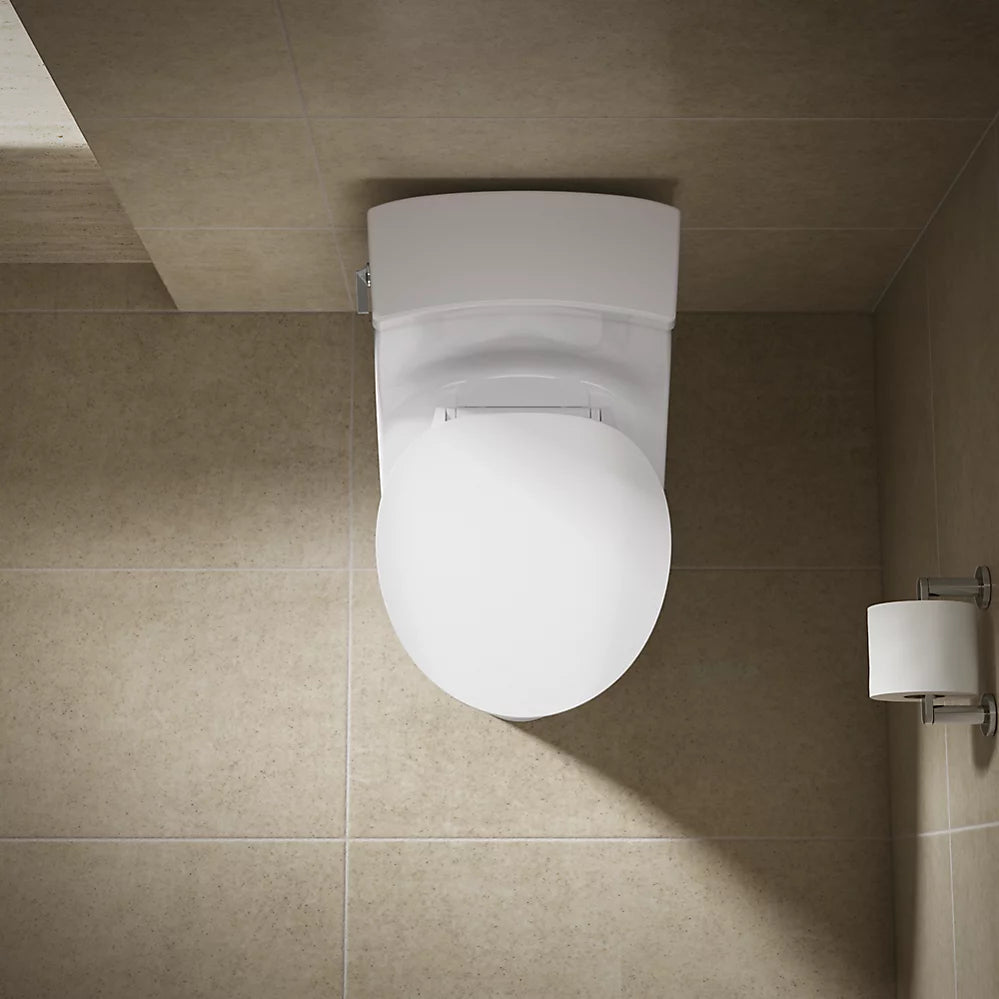KOHLER K-57778-GCF-0 Cymbal Readylatch Quiet-Close Round-Front Toilet Seat - White