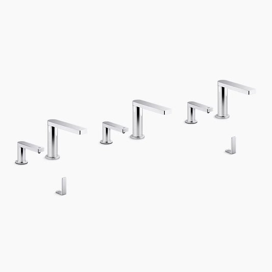 KOHLER K-181031-BC1-CP Composed Touchless Lavatory Faucets And Soap Dispensers With Kinesis Sensor Technology, Ac-Powered, 0.5 Gpm In Polished Chrome