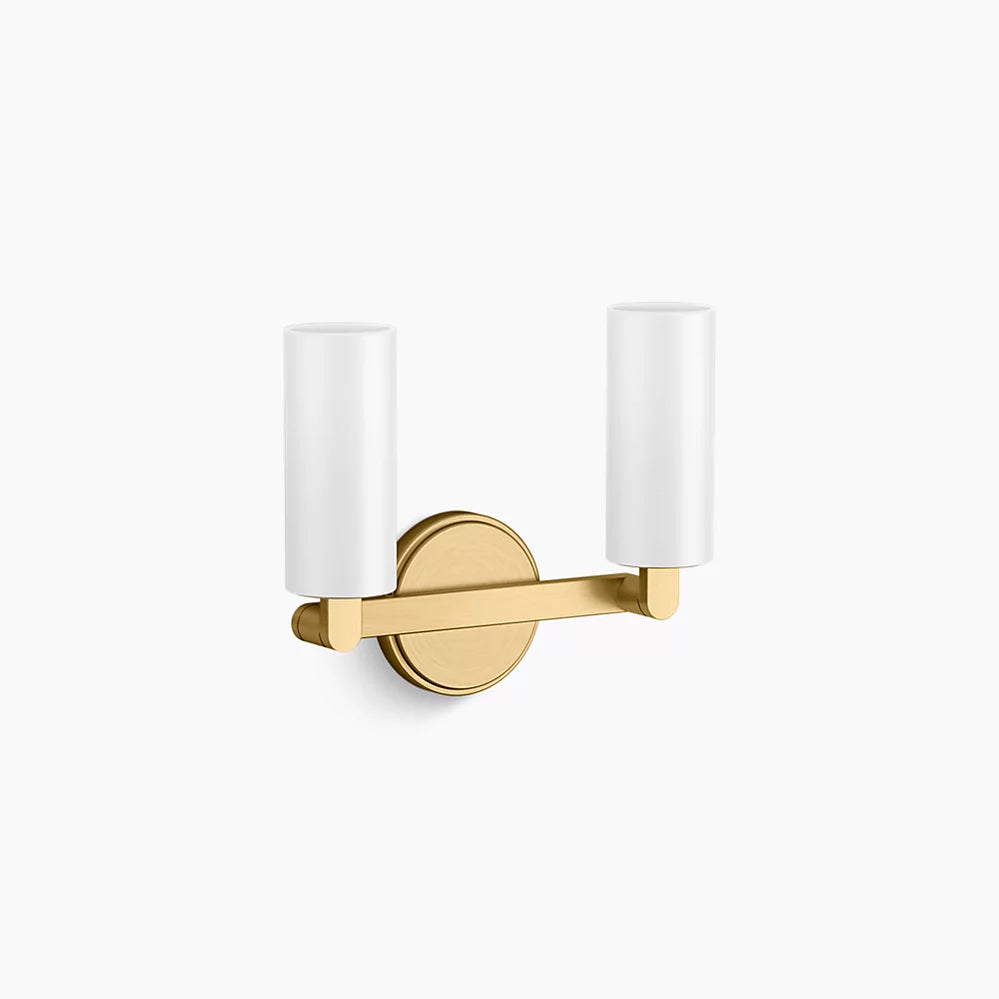 KOHLER K-35873-SC02-2GL Crue Two-Light Sconce In Brushed Moderne Brass