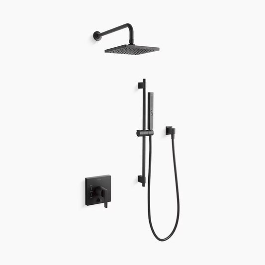 KOHLER K-26273-G-BL Honesty Showering Package With Rite-Temp Valve In Matte Black