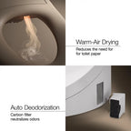 KOHLER K-30754-PA-0 Numi 2.0 One-Piece Elongated Smart Toilet, Dual-Flush - White