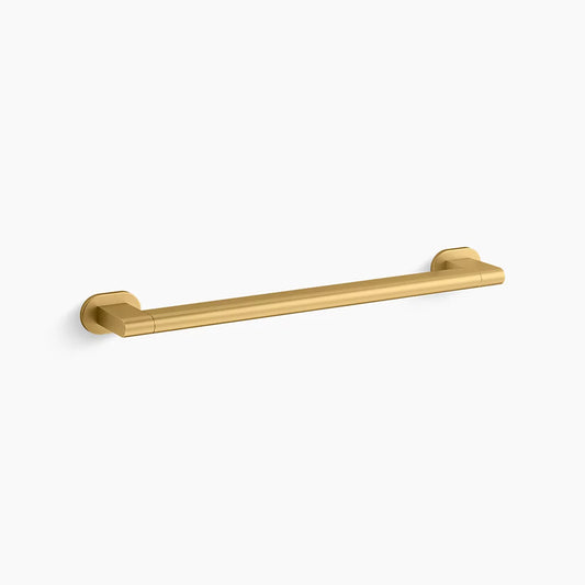 KOHLER K-33457-2MB Belay 18 in. Grab Bar, Vibrant Brushed Moderne Brass