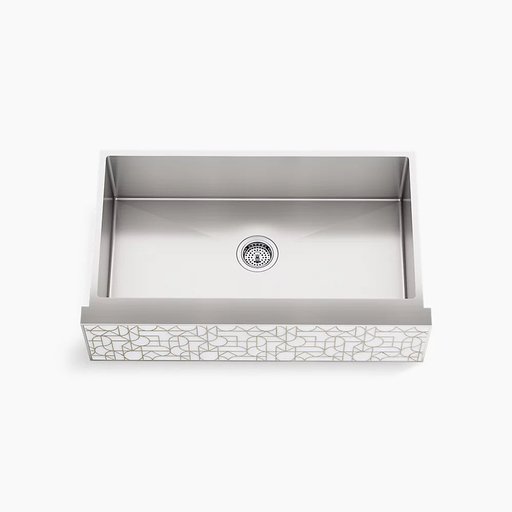 KOHLER K-22569-NA Tailor 35-1/2" x 21" undermount large single-bowl farmhouse kitchen sink
