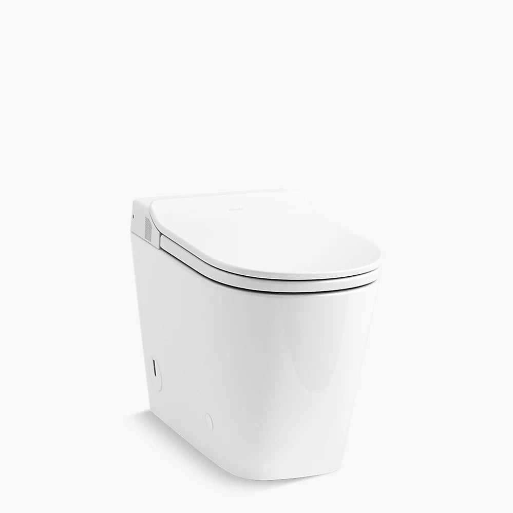 KOHLER K-28529-0 Leap One-Piece Elongated Smart Toilet with Dual-Flush, White