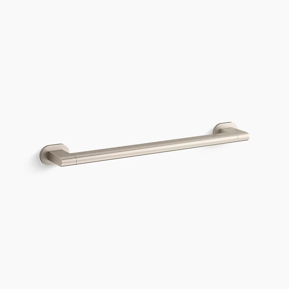 KOHLER K-33457-BN Belay 18 in. Grab Bar, Vibrant Brushed Nickel