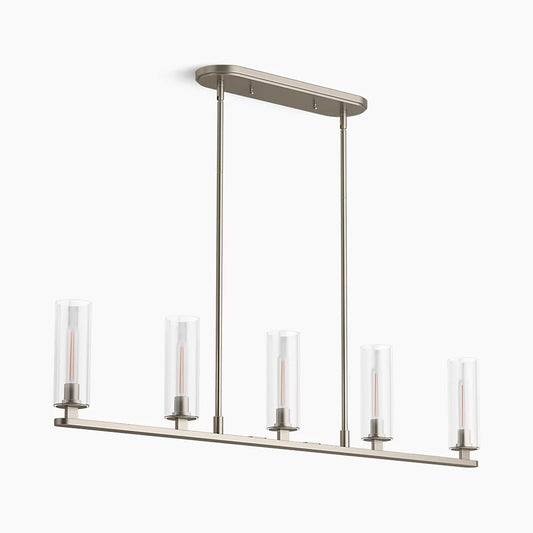 KOHLER K-35877-CH05-BNL Crue 45" Linear Chandelier In Brushed Nickel