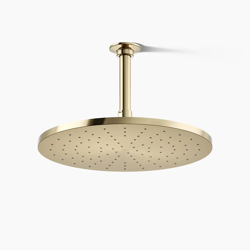 KOHLER K-13690-AF Contemporary 12” Round Single-Function Rainhead, 2.5 Gpm In Vibrant French Gold