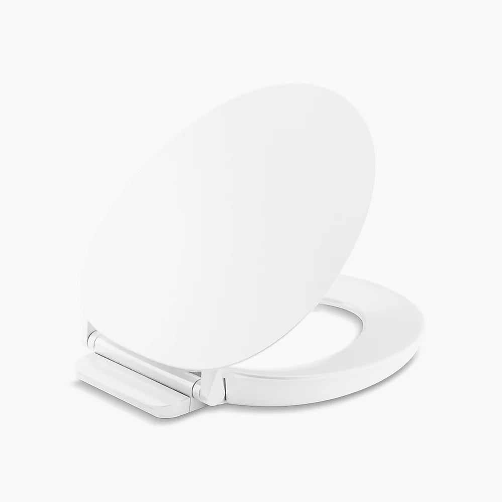 KOHLER K-57778-WCF-0 Cymbal Readylatch Quiet-Close Round-Front Toilet Seat - White