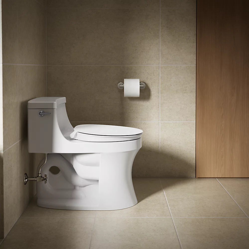 KOHLER K-57778-GCF-0 Cymbal Readylatch Quiet-Close Round-Front Toilet Seat - White