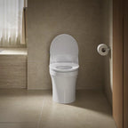 KOHLER K-57778-GCF-0 Cymbal Readylatch Quiet-Close Round-Front Toilet Seat - White