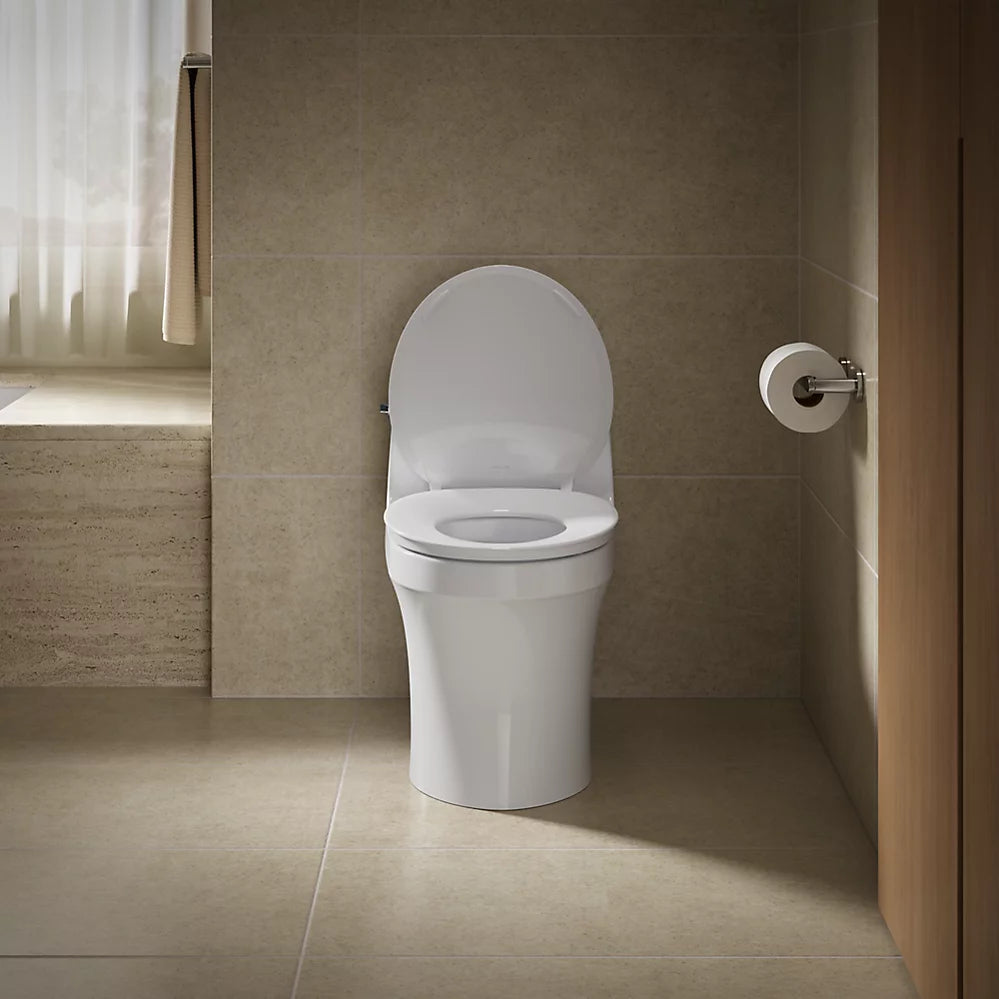 KOHLER K-57778-GCF-0 Cymbal Readylatch Quiet-Close Round-Front Toilet Seat - White
