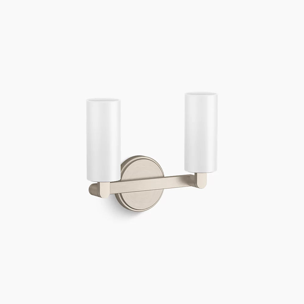 KOHLER K-35873-SC02-BNL Crue Two-Light Sconce In Brushed Nickel