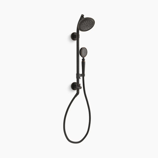 KOHLER K-76472-Y-2BZ Hydrorail-S Shower Column Kit With Artifacts 2.5 Gpm Showerhead And Handshower In Oil-Rubbed Bronze