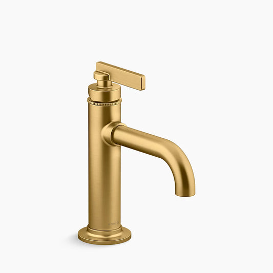 KOHLER K-35907-4-2MB Castia By Studio Mcgee Single-Handle Bathroom Sink Faucet, 1.2 Gpm In Vibrant Brushed Moderne Brass