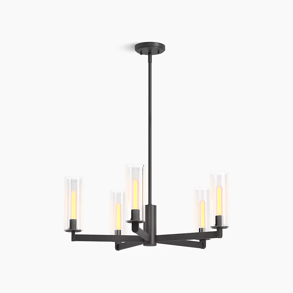 KOHLER K-35878-CH05-BLL Crue 26 in. Chandelier In Matte Black