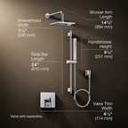 KOHLER K-26273-G-2MB Honesty Showering Kit, 1.75 Gpm - Vibrant Brushed Moderne Brass