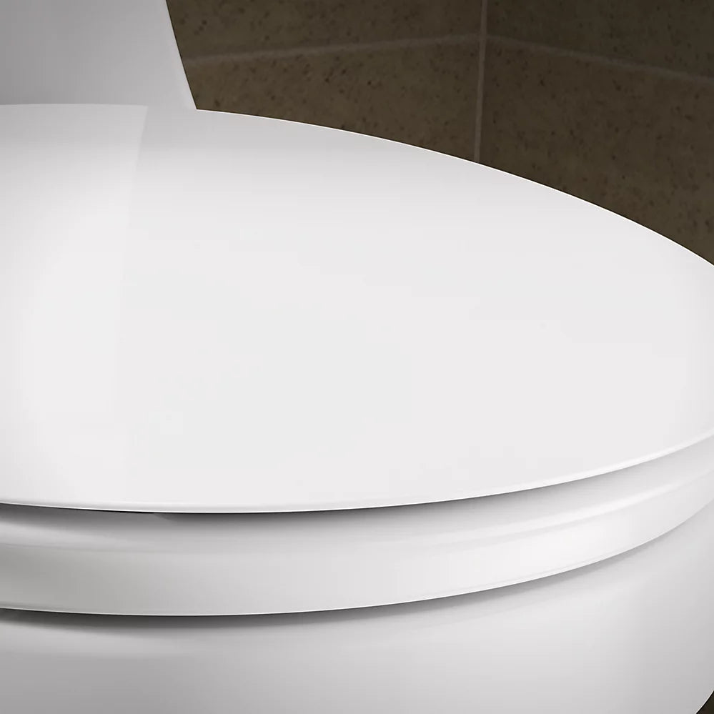 KOHLER K-57778-GCF-0 Cymbal Readylatch Quiet-Close Round-Front Toilet Seat - White