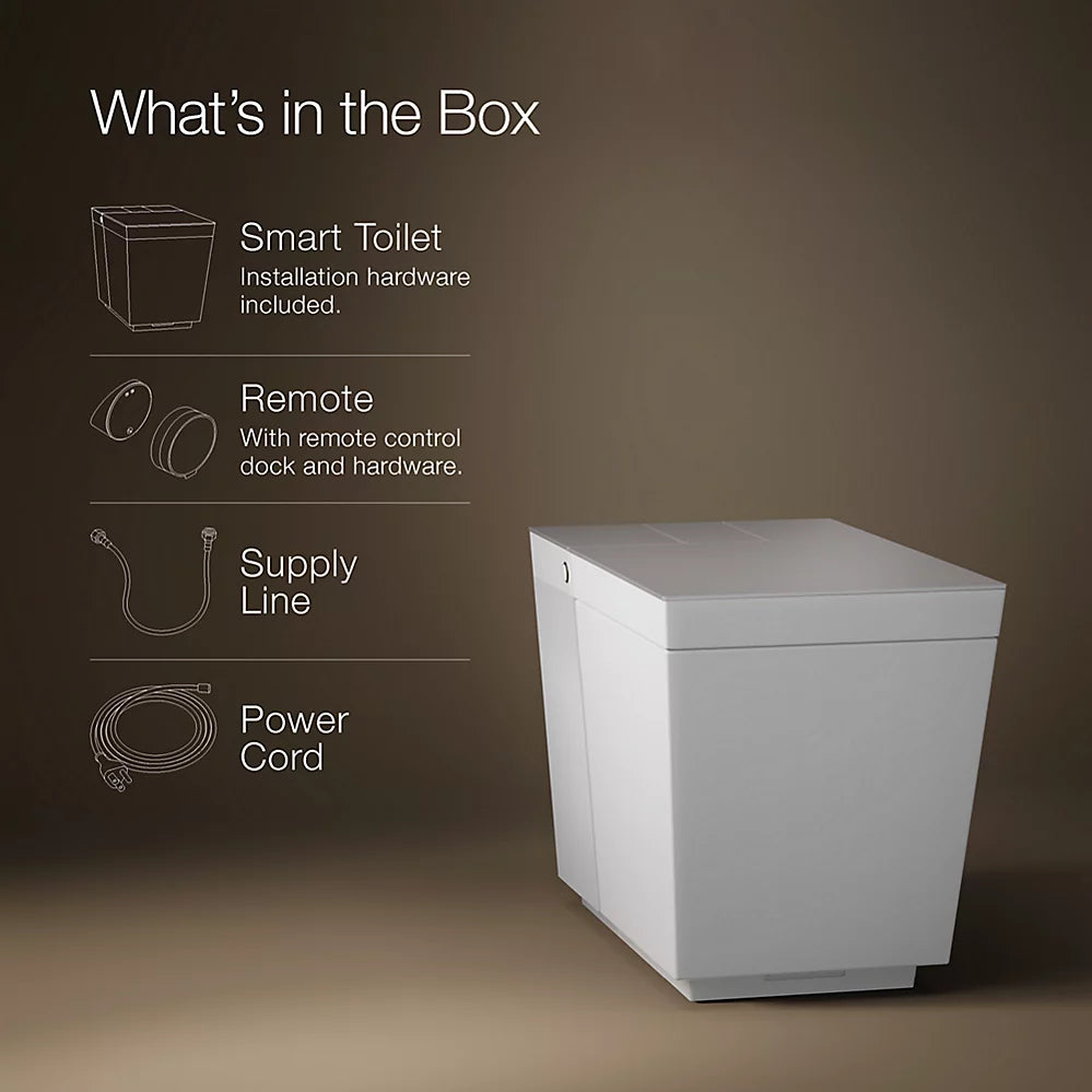 KOHLER K-30754-PA-0 Numi 2.0 One-Piece Elongated Smart Toilet, Dual-Flush - White