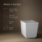 KOHLER K-30754-PA-0 Numi 2.0 One-Piece Elongated Smart Toilet, Dual-Flush - White