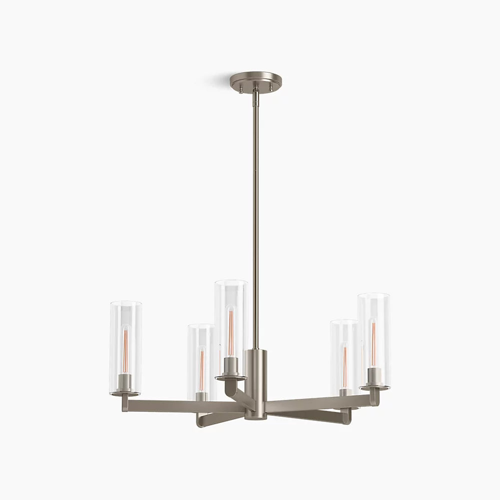 KOHLER K-35878-CH05-BNL Crue 26 in. Chandelier In Brushed Nickel