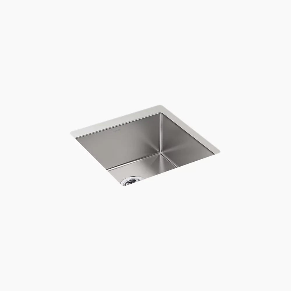 KOHLER K-33152-NA Strive 18-1/4 in. Undermount Single-Bowl Bar Sink, Stainless Steel