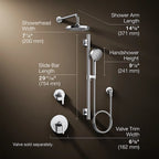KOHLER K-26914-Y-BL Awaken Showering Kit, 2.5 Gpm - Matte Black