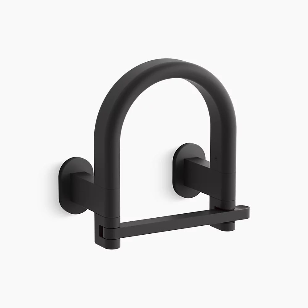 KOHLER K-33462-BL Belay Toilet Paper Holder, Matte Black