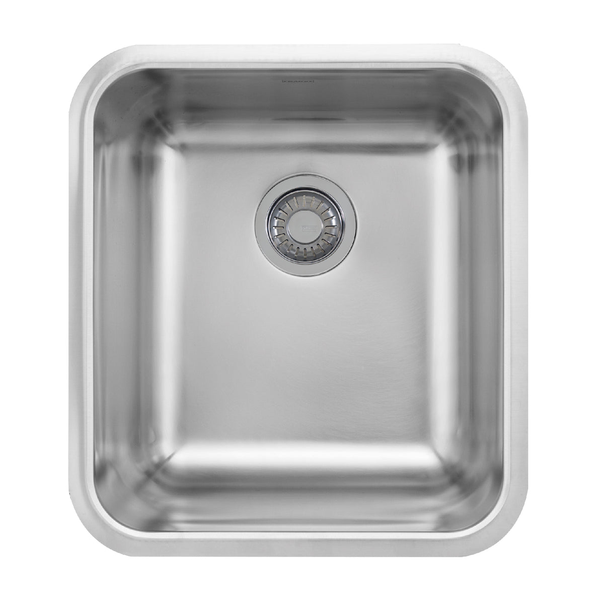 FRANKE GDX11015 Grande 16.75-in. x 18.7-in. 18 Gauge Stainless Steel Undermount Single Bowl Prep/Bar Sink - GDX11015 In Silk