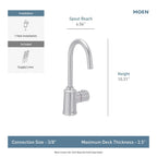 MOEN IH7600 Sip Traditional Instant Hot Water Dispenser Faucet - Chrome